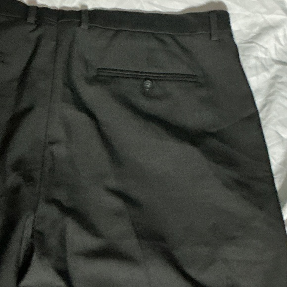 Calvin Klein Classic Black Suit Pants Straight Fit Stretch - Picture 5 of 5